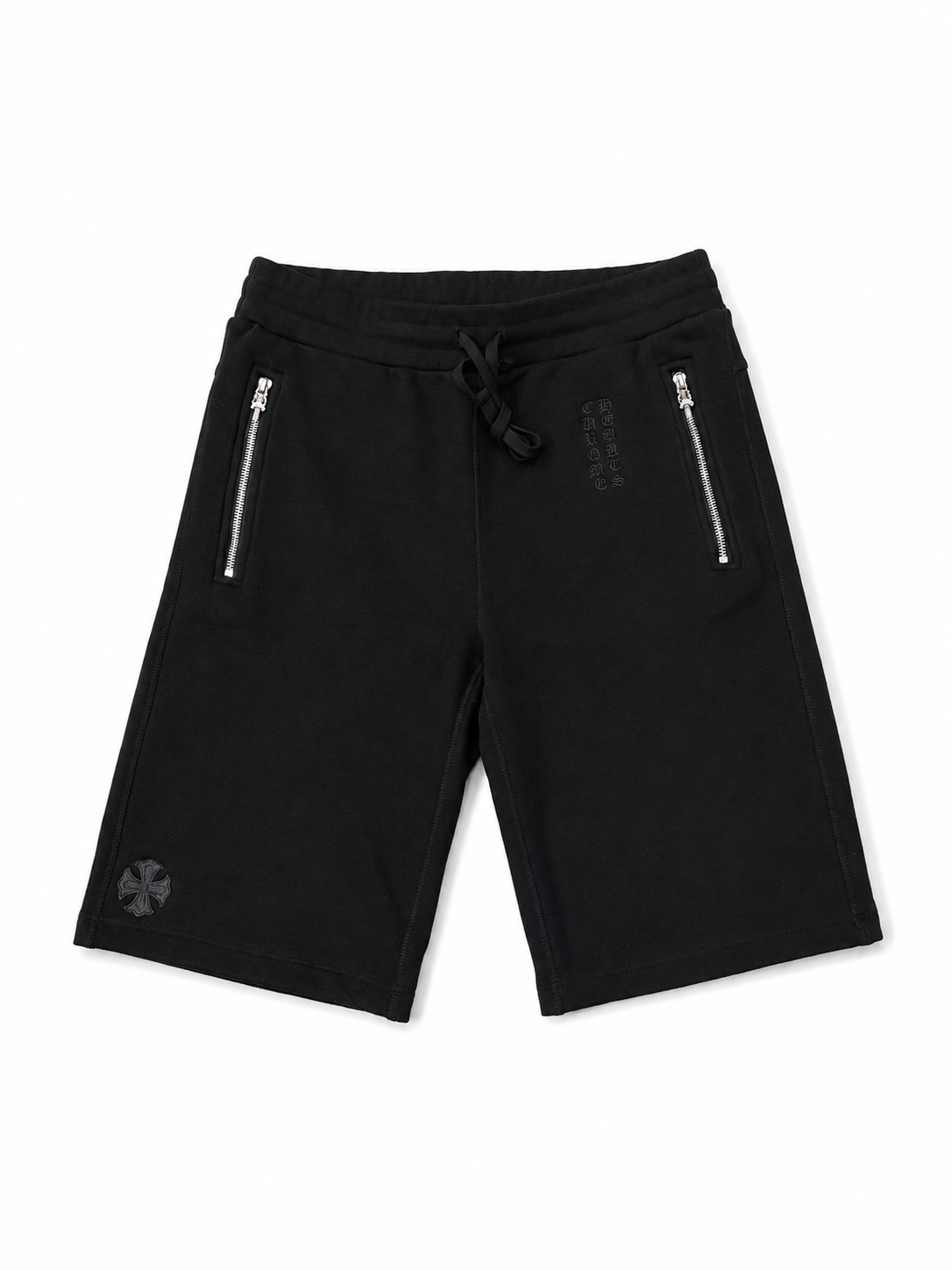 Chrome Hearts “Y Not” Leather Patch Sweat Shorts (Size M)
