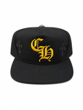 Chrome Hearts “Cross Patch” Black/Yellow Trucker Hat