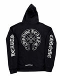 Chrome Hearts “Vertical Logo” All-Over Cross Print Hoodie (Size M)