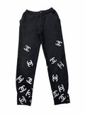 Chanel “Glitter Patch” Cashmere Sweatpants (Size S)