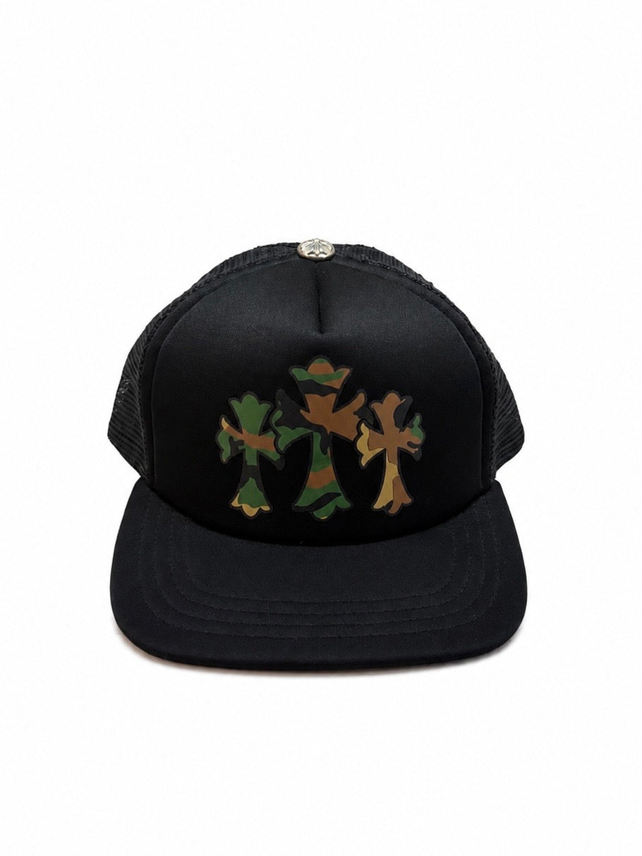 Chrome Hearts “Camo Cross” Trucker Hat