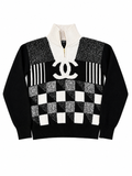 Chanel CC Colorblock Quarter Zip (Size S)
