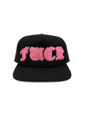 Chrome Hearts Pink Leather “Fuck” Patch Hat