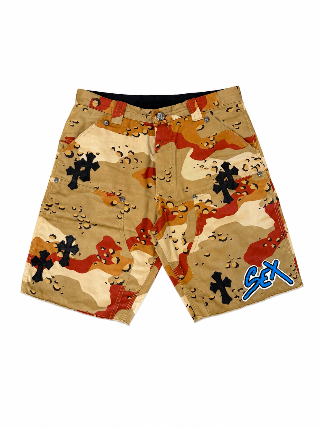 Chrome Hearts Matty Boy “Sex Records” Carpenter Shorts (Size 34)